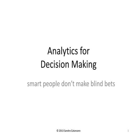 Analytics that deliver Value