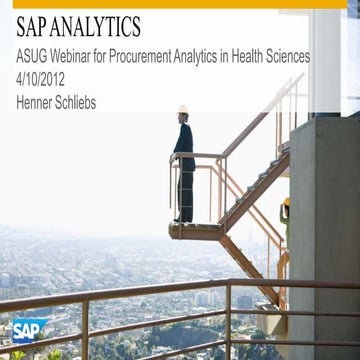Analytics for procurement health care