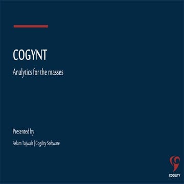 Flink Forward San Francisco 2019: Analytics for the masses - Aslam Tajwala