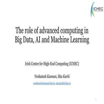 The Irish Centre for High End Computing and IBM: The role of advanced computi...