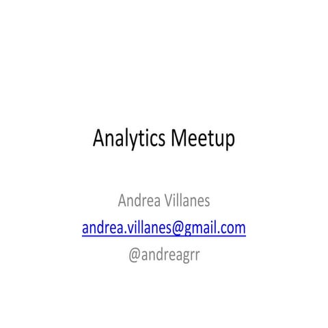 WiTPeu meetup :Analytics con Andrea Villanes