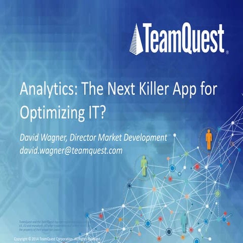 Analytics: The Next Killer App for Optimizing IT? #GartnerIOM