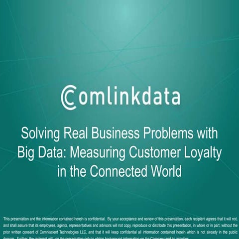 Solving Real Business Problems with Big Data: Measuring Customer Loyalty in t...