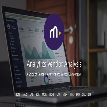 Analytics tool vendors comparison study 2017