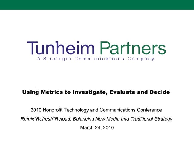 Marketing Analytics Presentation