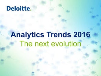 Analytics Trends 2016: The next evolution