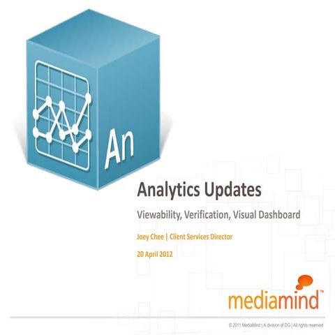 Analytics updates   viewability, verification, visual analytics