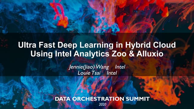Ultra Fast Deep Learning in Hybrid Cloud using Intel Analytics Zoo & Alluxio