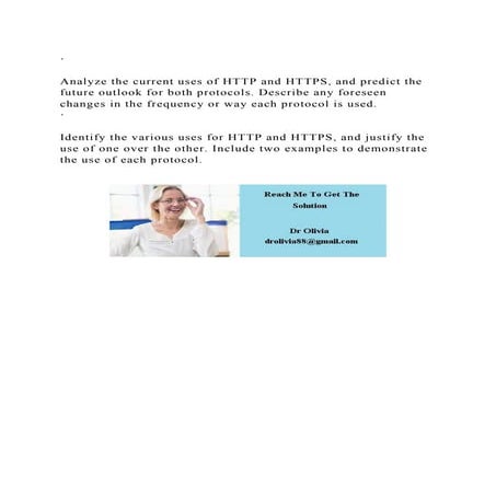 ·Analyze the current uses of HTTP and HTTPS, and predict the fut.docx