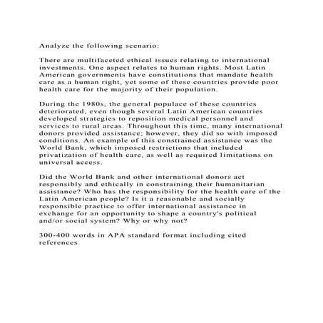 Analyze the following scenario There are multifaceted ethical.docx