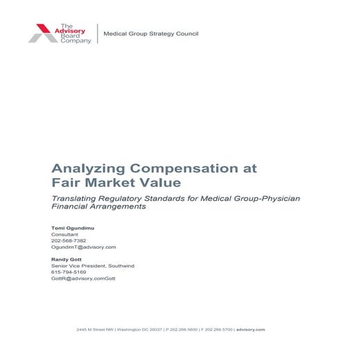 Analyzing compensation-at-fair-market-value