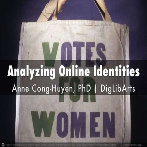 Analyzing Online Identities