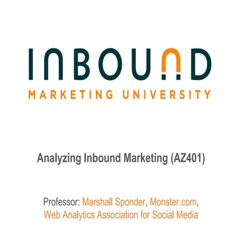 #10 IMU: Analyzing Inbound Marketing (AZ401)