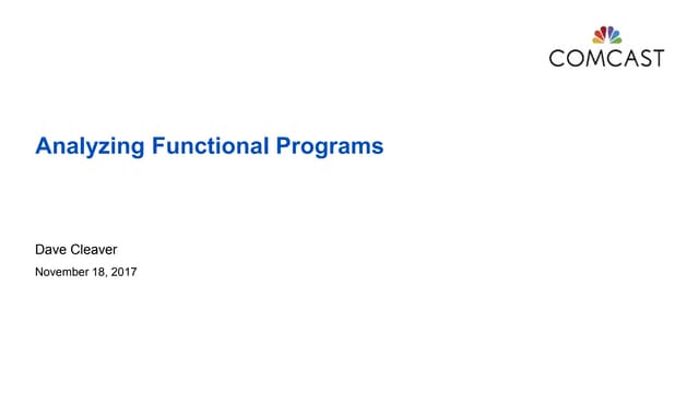 Analyzing Functional Programs