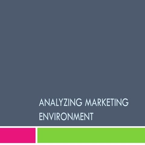 Marketing environment | PPTX
