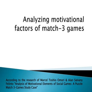 Analyzing motivational factors of m...