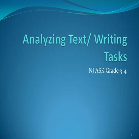 Analyzing text