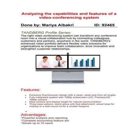 Analyzing the capabilities and features of a video