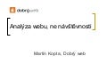 Analýza webu, ne návštěvnosti