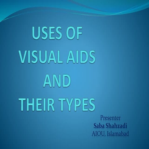 Visual Aids and Its Types
