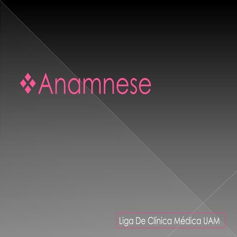 Anamnese