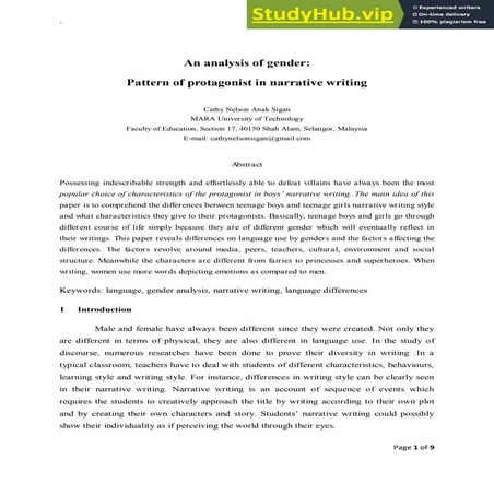 Stereotyping Gender in Children’s Literature | PDF