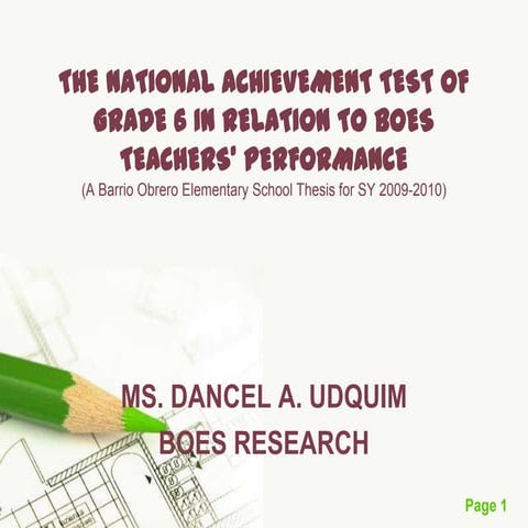 An analysis of th result of national achievement 2009 2010 part2