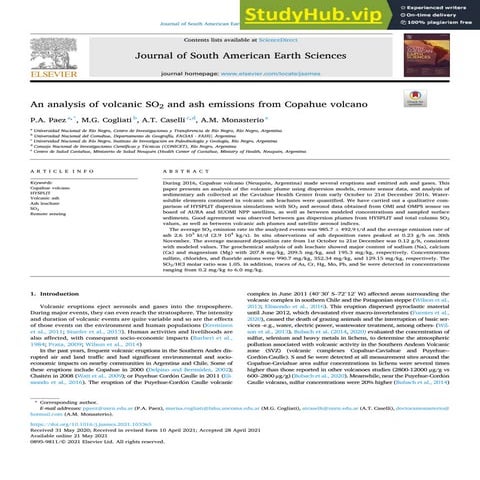 Volcanic gases and climatic effects | PPTX