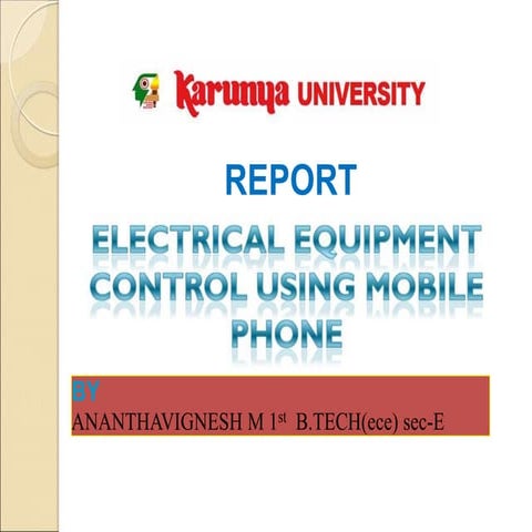 MINI ELECTRICAL PROJECT