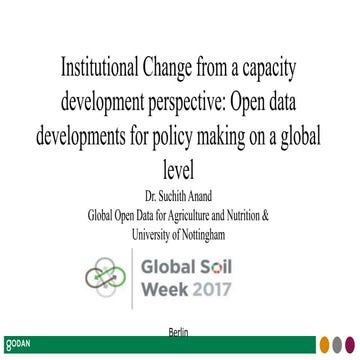 Institutional Change from a capacity development perspective: Open data devel...