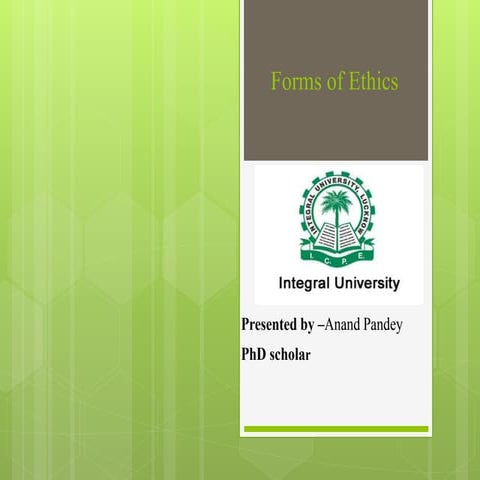 anand ethics ppt for phd scholar integral