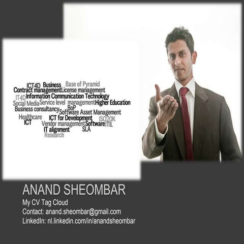 Anand Sheombar CV Tag Cloud