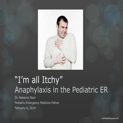 Management of Anaphylaxis