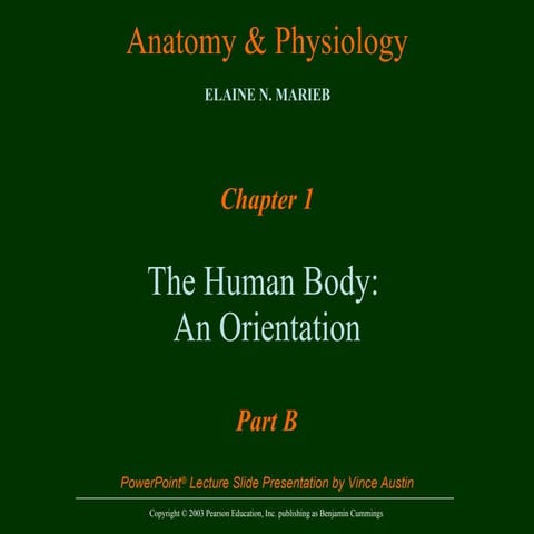 Anatomy and Physiology Chapter 1 - Introduction to Anatomy and Physiology Part 2