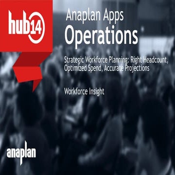 Strategic Workforce Planning: Right Headcount, Optimized Spend, Accurate Proj...