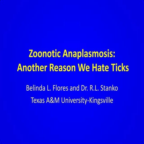 Anaplasmosis