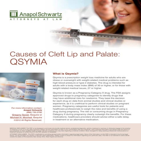 Qsymia Diet Drug and Cleft Lip