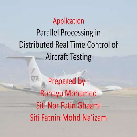 Air craft control system of parallel processing