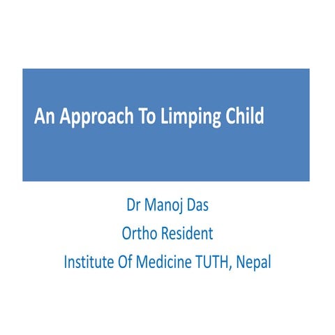 An approach to limping child