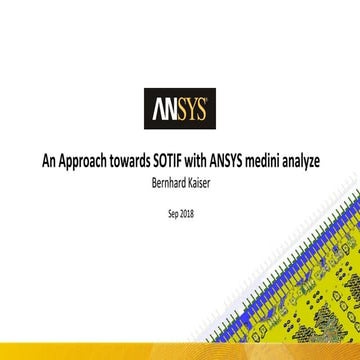 An approach towards sotif with ansys medini analyze