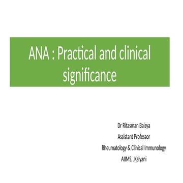 Ana Practical And Clinicalfinal 1 Pptx