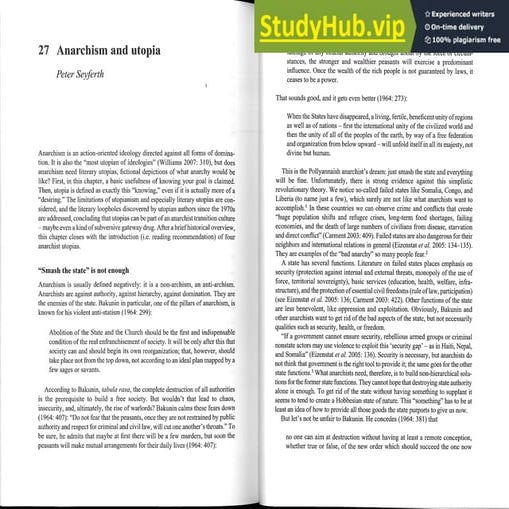 Anarchism And Utopia