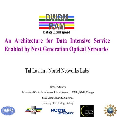 An Architecture for Data Intensive Service Enabled by Next Generation Optical...