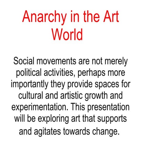 Anarchy in the Artworld | PPT
