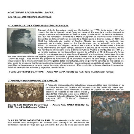 Ana ribeiro los tiempos de artigas 15 fragmentos varios