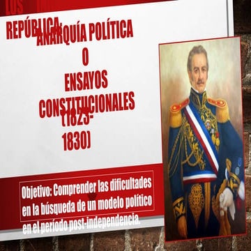 Período de organización de la República en Chile 1823-1830 | PPTX