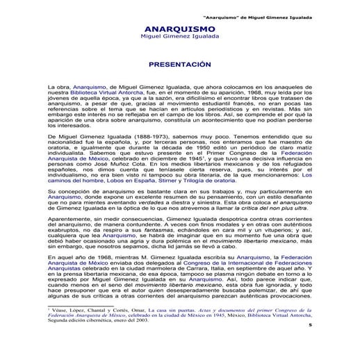 Anarquismo   Miguel Gimenez Igualada