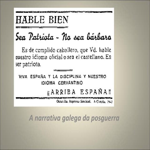 A narrativa galega de posguera 1950 75