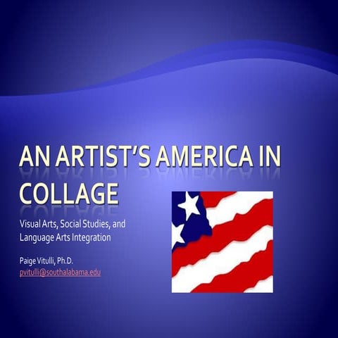 An Artist’s America & Alabama in Collage