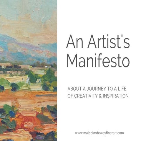 An artists Manifesto